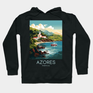 A Pop Art Travel Print of Azores - Portugal Hoodie